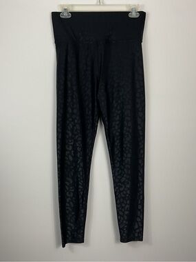 Carbon38 High Rise 7/8 Leopard Takara Shine Leggings Womens Size Large